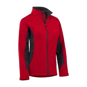 New Fossa Women’s Tiburon Crimsom Red & charcoal Softshell Jacket Size Small NWT